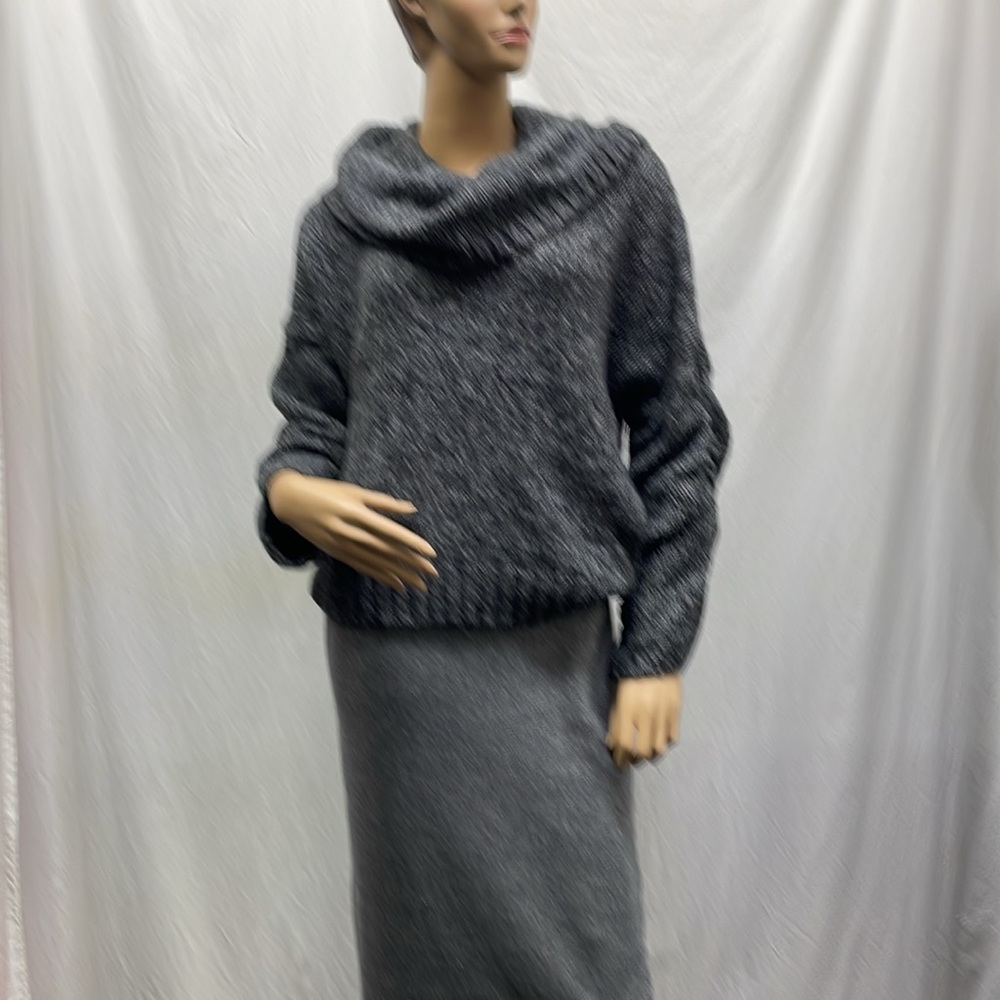 Nine West Jeans Womens Gray Mix Cowl Neck Sweater - Picture 8 of 8